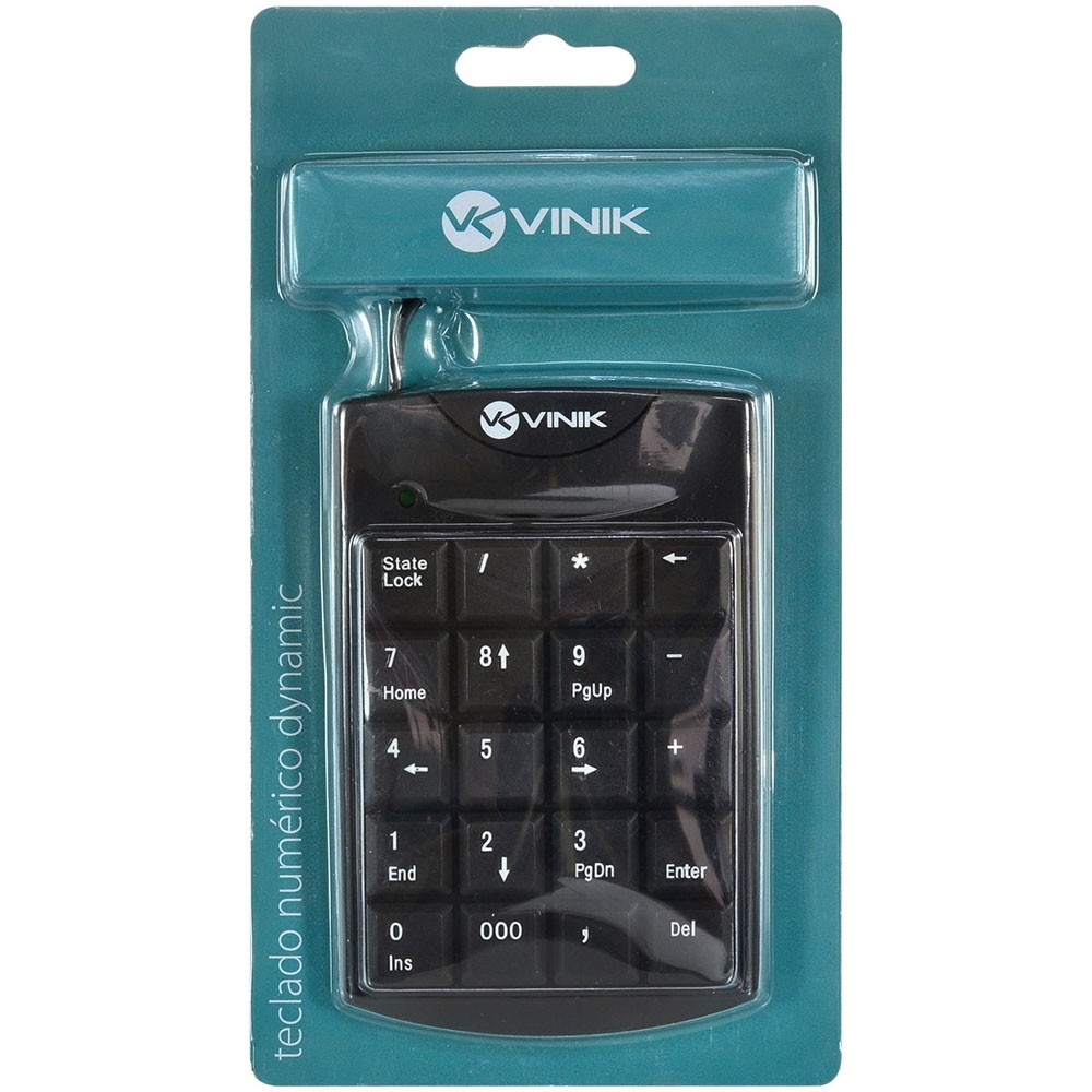 Teclado Numérico Vinik Dyamic DT90 20 Teclas 1.5M Preto Cod: 28417