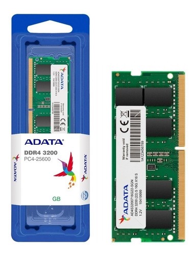 Memoria Adata NoteBook 16GB DDR4 3200 MHZ AD4S320016G22-SGN