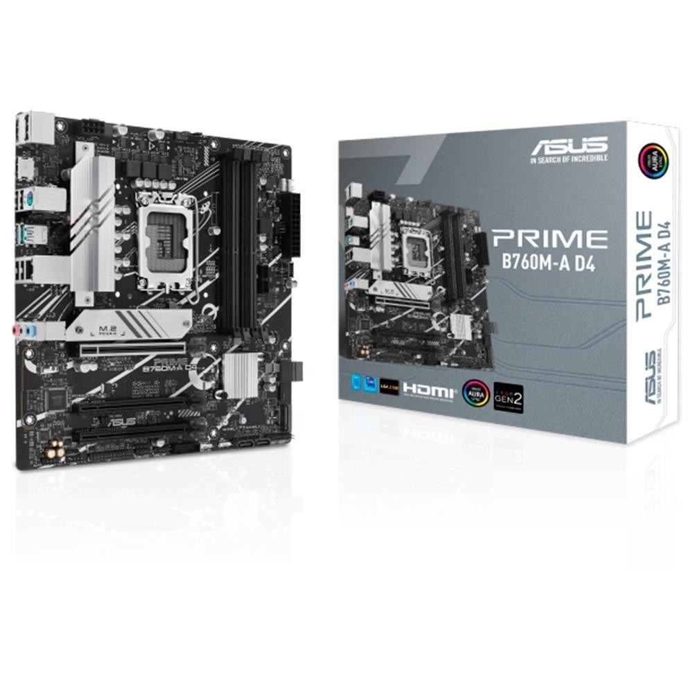 Placa Mãe Asus Prime B760M-A D4 90MB1D00-M0EAY0 