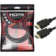 Cabo HDMI PIX 2m Versão 2.0 4K 19 Pinos Cod: 018-2222