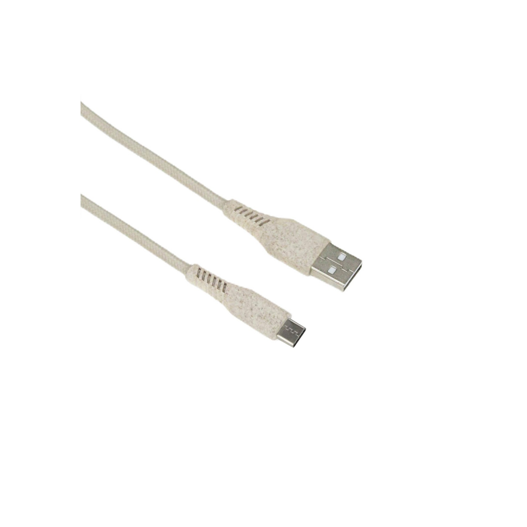 Cabo USB X Tipo C Eco Bege Dual Comp 1 metro cod 3.1.458