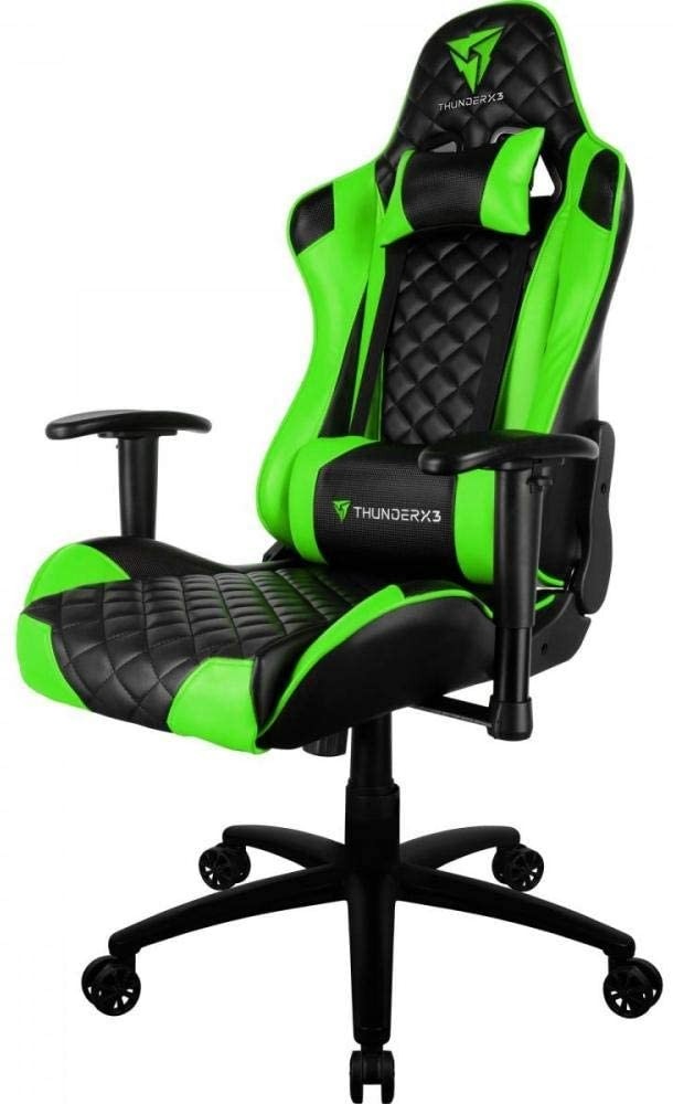 Cadeira Gamer Profissional Preta / Verde Thunderx3 TGC12