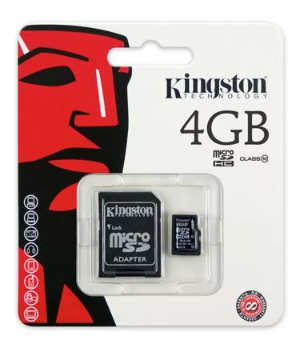 Cartão de Memória Kingston MicroSD 4GB SDC4/4GB 