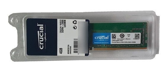 Memoria Crucial 4GB DDR4 2666 Mhz CB4GU2666