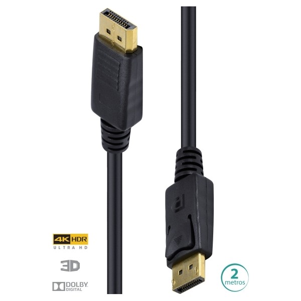 Cabo DisplaY Port Macho Vinik 1.3V Ultra HD 60HZ 2M DP13-2 Cod: 29261
