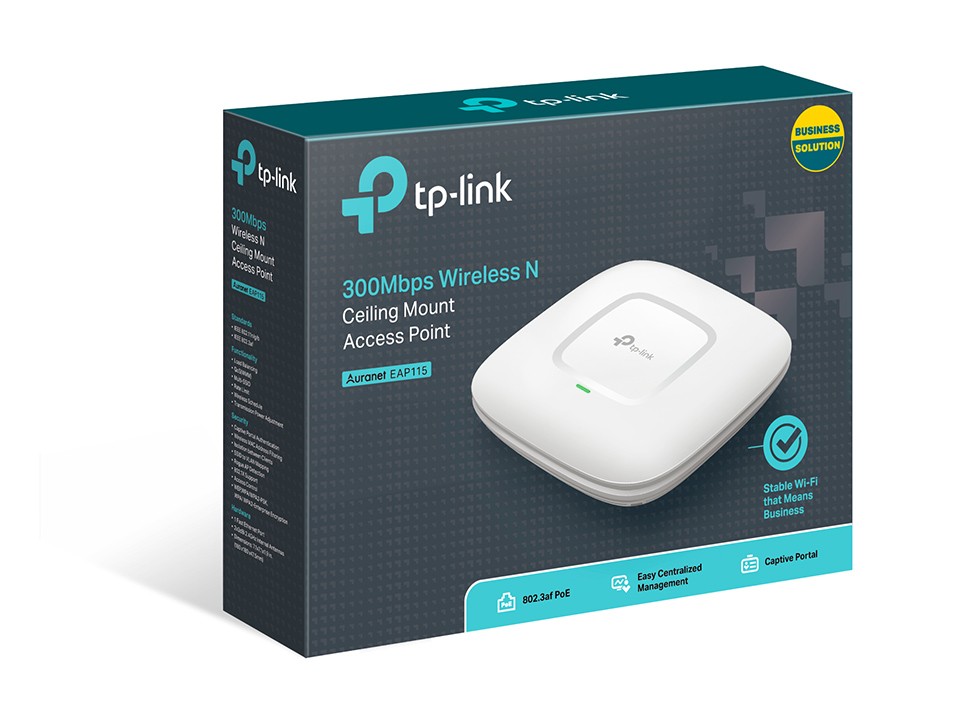 Access Point TP-LINK EAP115 N300 Montável em Teto