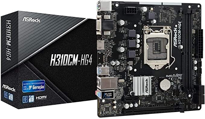 Placa Mãe Asrock H310CM-HG4 Lga 1151 DDR4 