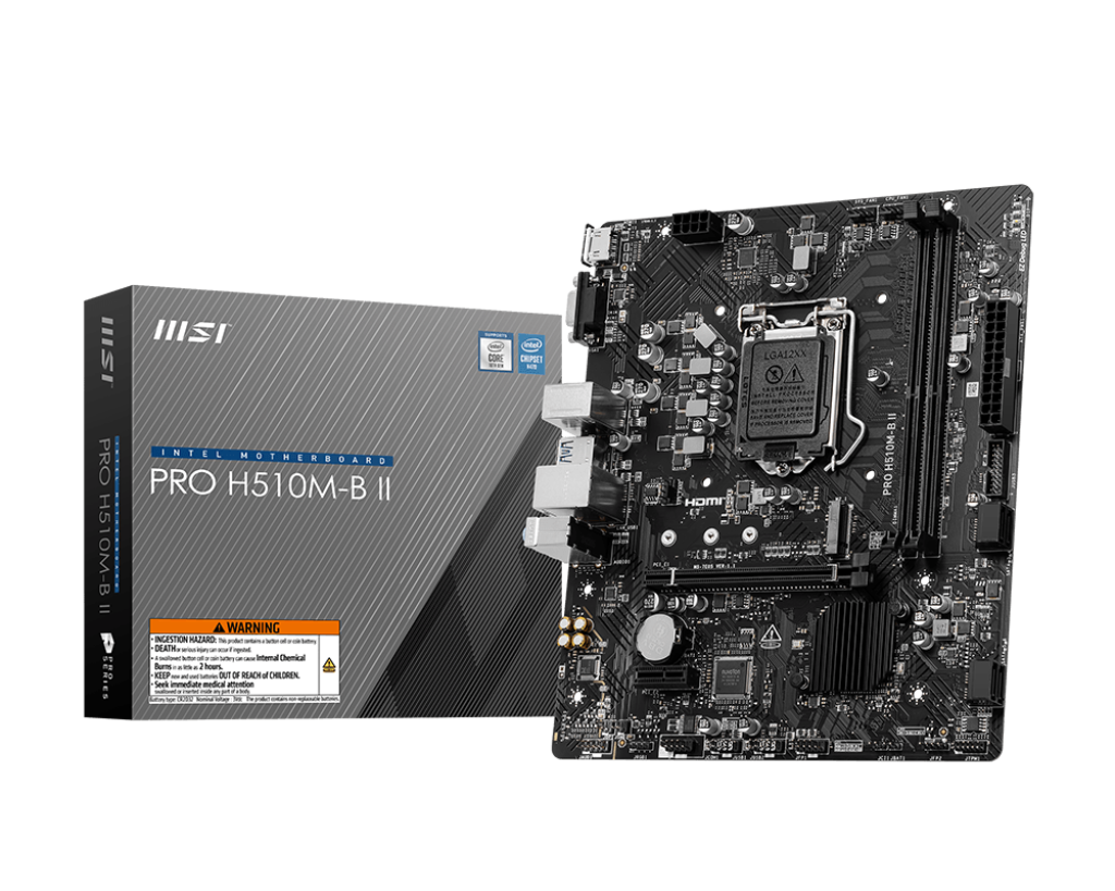 Placa Mãe MSI Pro H510M-B II Lga 1200 