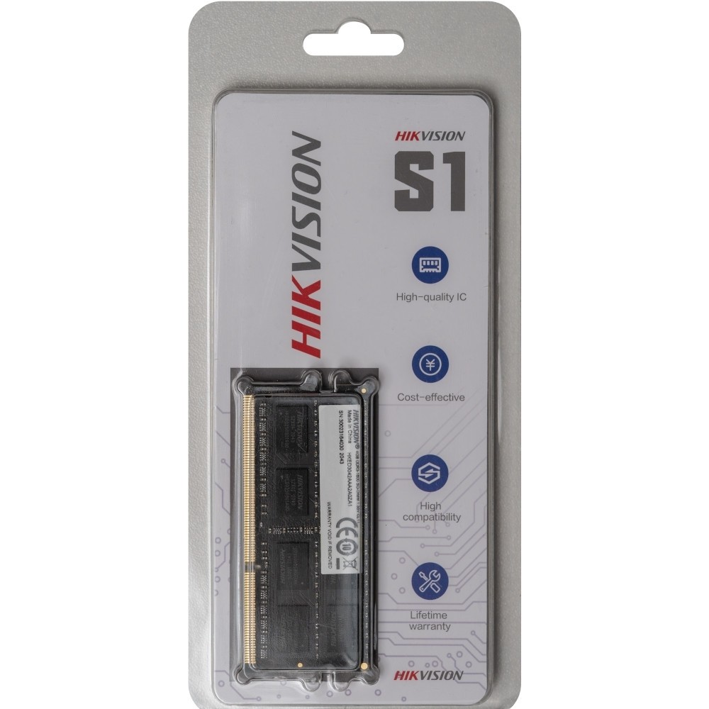 Memoria Hikvision NoteBook 4GB DDR3 1600 Mhz HKED3042AAA2A0ZA1 4G