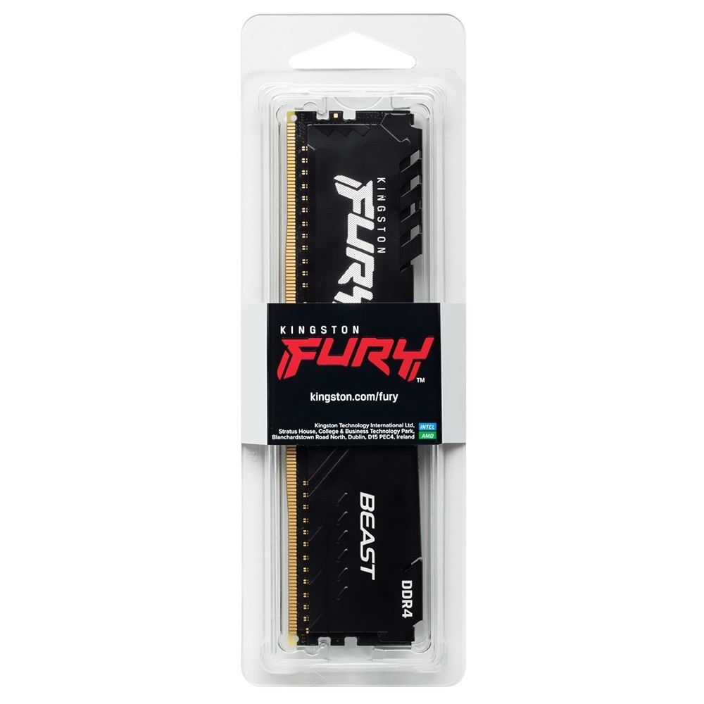 Memoria Kingston Fury Beast Black 32GB DDR4 3200 Mhz KF432C16BB/32
