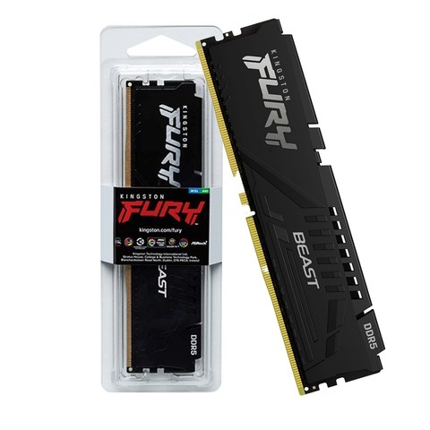 Memoria Kingston Fury Beast Black 16GB DDR5 4800 Mhz KF548C38BB-16