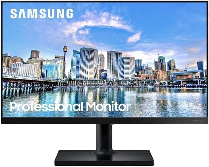 Monitor Samsung 24" T450 FHD, IPS, HDMI e Display Port, Ajuste de  Altura - LF24T450FQLMZD 