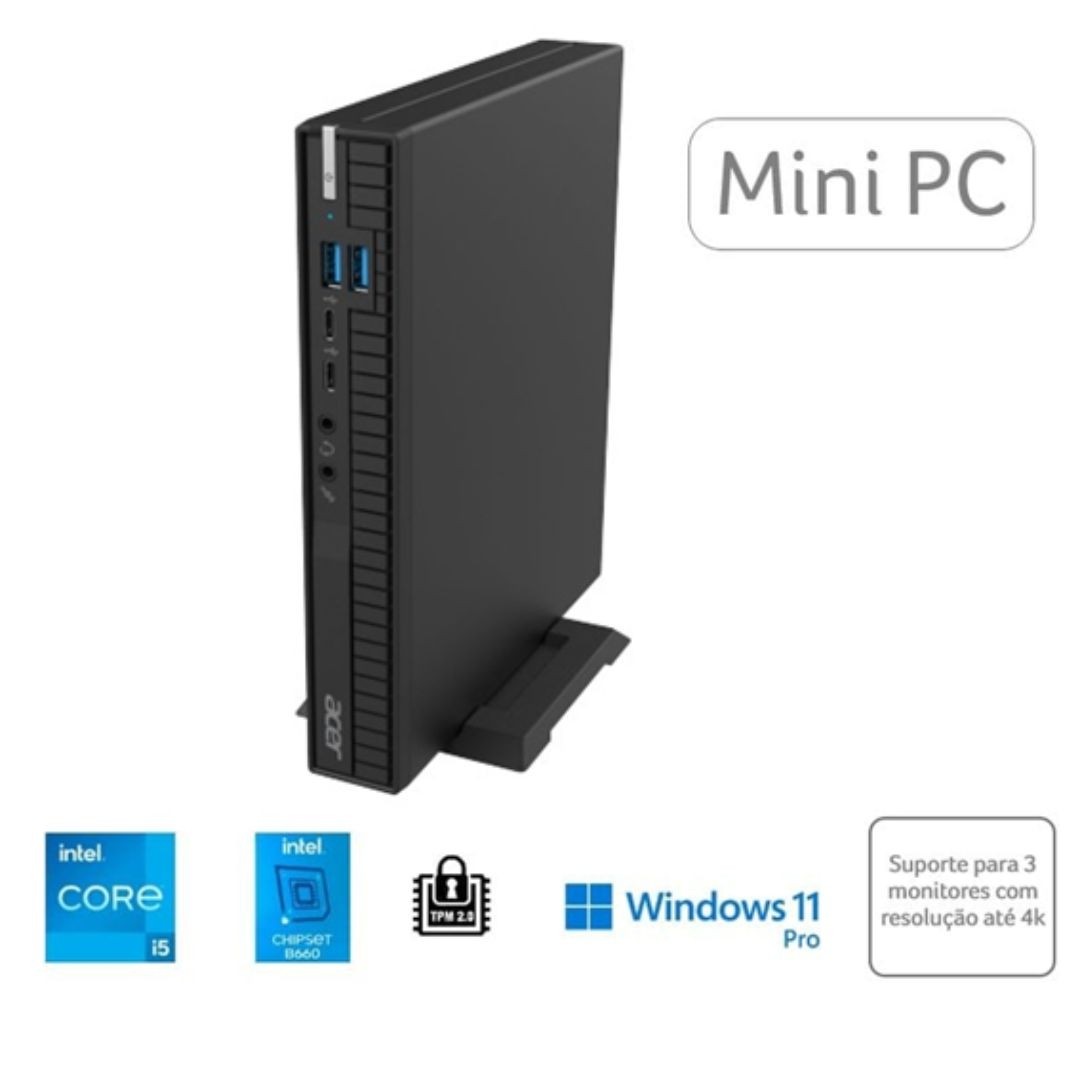 Desktop Acer Mini VSF110-BD11 I5-12400T 16GB 512GB SSD WIN 11 PRO - DT.R1HAL.003