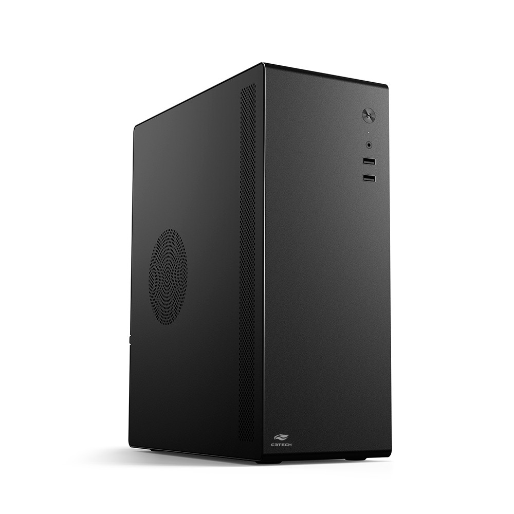 Gabinete C3 Tech MT-200BK Com Fonte de 200W 
