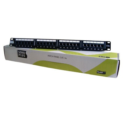 Patch Panel Furukawa Soho Plus 24 Portas Cat.5e - T568a/b 35050401     