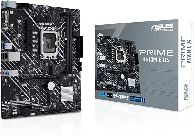 Placa Mãe Asus Prime H610M-E D4 DDR4 Lga 1700