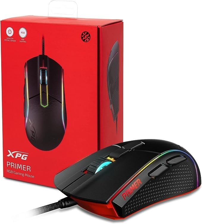 Mouse Gamer Adata XPG Primer  12000DPI RGB  7 Botões  Black  75260144
