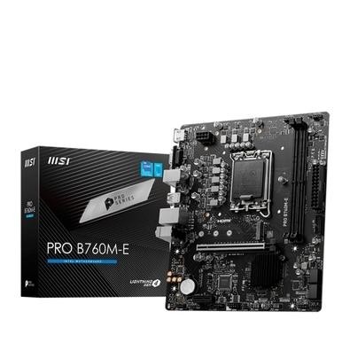 Placa Mãe MSI Pro B760M-E DDR4 Lga 1700 