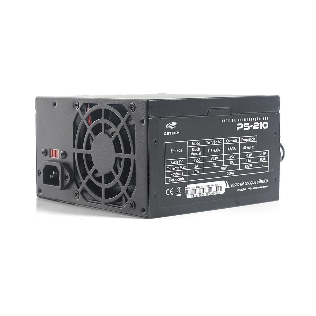 Fonte C3Tech 200W OEM - PS-210BK