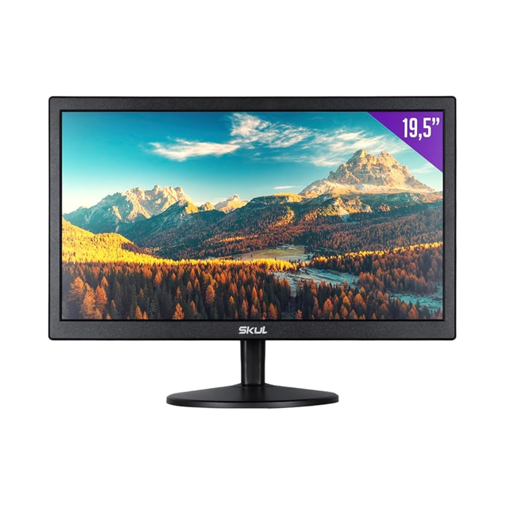 Monitor Led 19,5" Skul Office Led 5Ms Com Entrada Hdmi+Vga - Sm1955MS