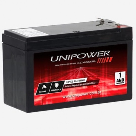 Bateria Unipower UP12 Alarme F187 (12V 4AH)
