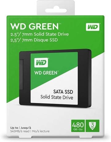 HD SSD 480GB Western Digital Sata Green WDS480G3G0A                       
