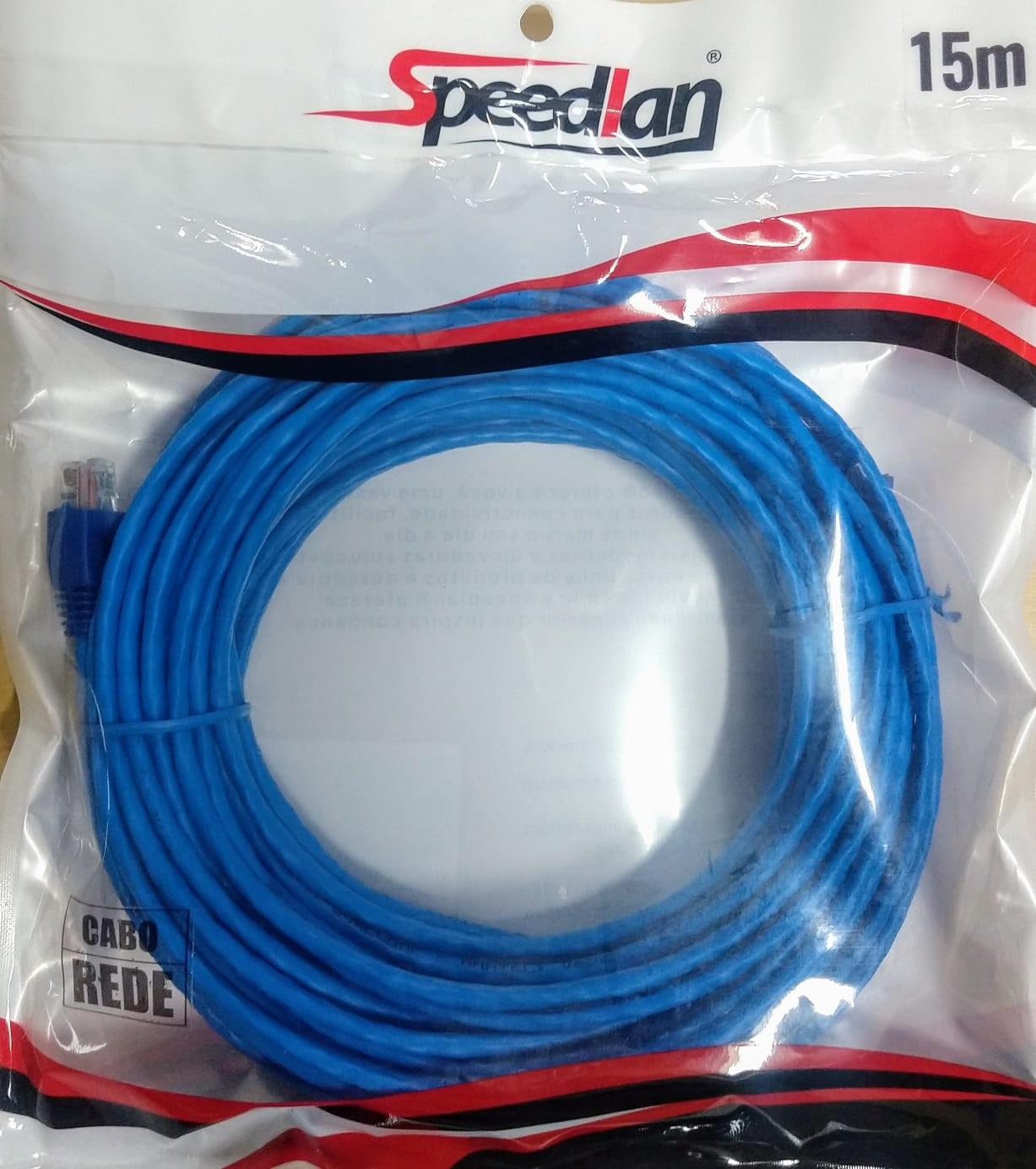Cabo de Rede Cat.5E 15M Azul Speedlan cod: 2.17.115