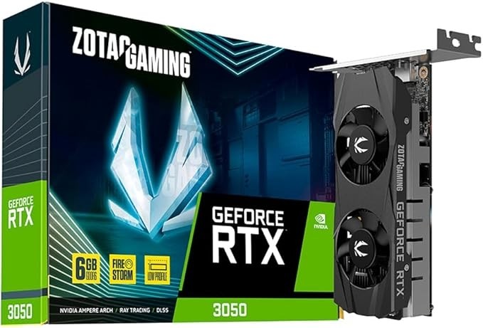 Placa de Video PCIE Zotac 6GB GeForce RTX 3050 GDDR6 ZT-A30510L-10L   