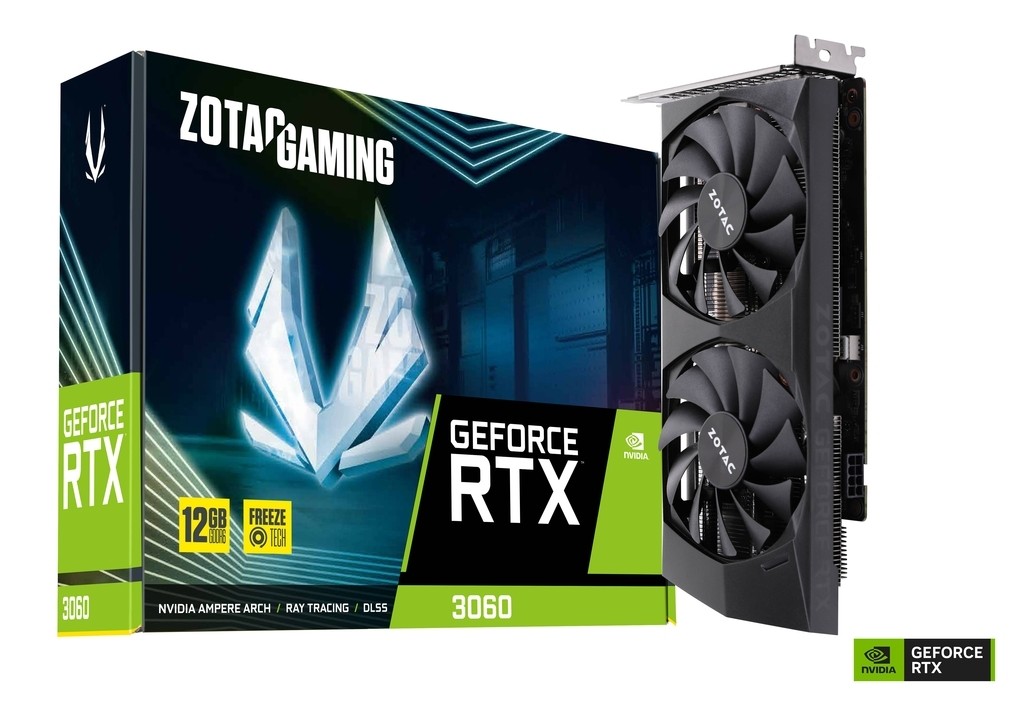 Placa de Video PCIE Zotac 12GB GeForce RTX 3060 192 Bits GDDR6  ZT-A30600P-10M   
