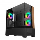 Gabinete Gamer Cooler Master  Elite 690 Wood E690-KHNN-S00
