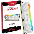 Memoria Kingston Fury Renegade White RGB 16GB DDR5 6000 Mhz  KF560C32RWA-16 
