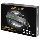 HD SSD 500GB M.2  Adata NVMe 2280 Legend 860 Gen 4x4 SLEG-860-500GCS