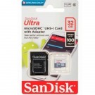 Cartão de Memória 32GB SanDisk Ultra Micro SDSQUNSR-032G-GN3MA 